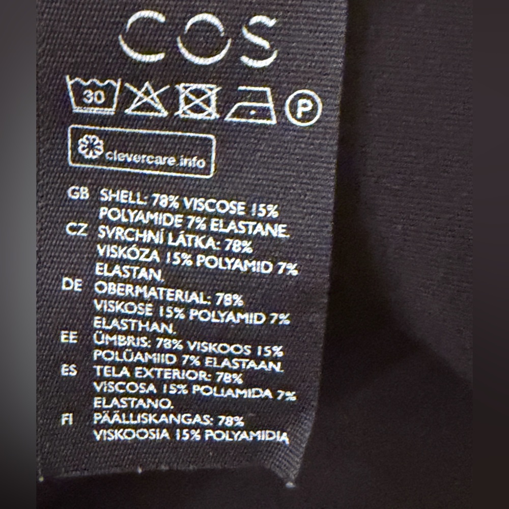 COS Black Jersey Skirt - Picture 6 of 8